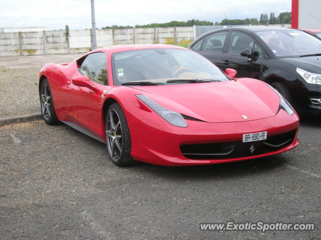 Ferrari 458 Italia spotted in Le Mans, France