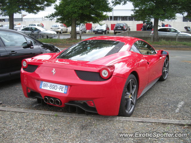 Ferrari 458 Italia spotted in Le Mans, France