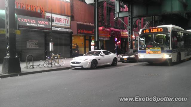 Jaguar XKR-S spotted in Brooklyn, New York