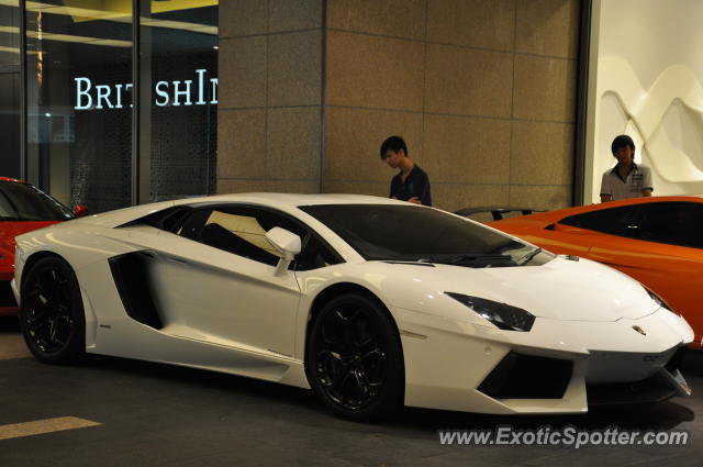 Lamborghini Aventador spotted in Bukit Bintang KL, Malaysia