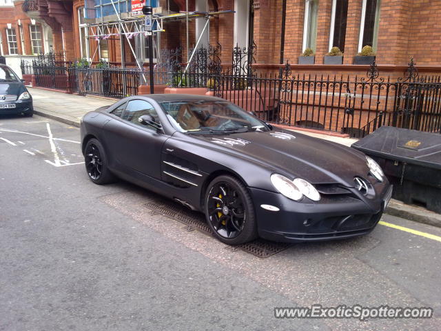 Mercedes SLR spotted in London, United Kingdom