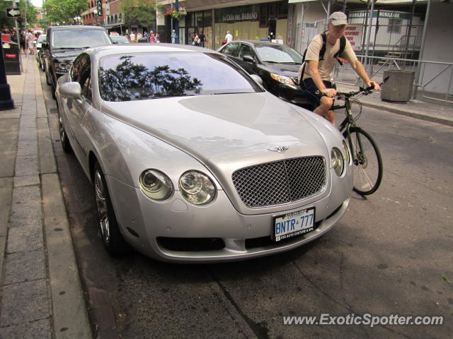 Bentley Continental spotted in Toronto, Canada