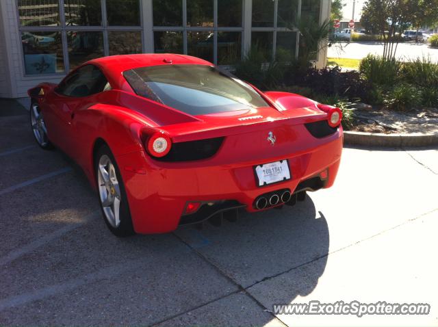 Ferrari 458 Italia spotted in Metairie, Louisiana