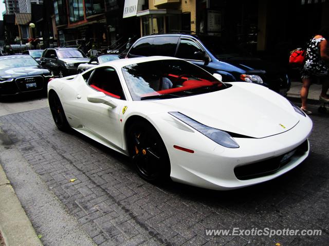 Ferrari 458 Italia spotted in Toronto, Canada