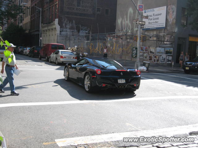 Ferrari 458 Italia spotted in Manhattan, New York