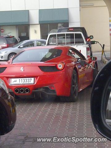 Ferrari 458 Italia spotted in Doha, Qatar