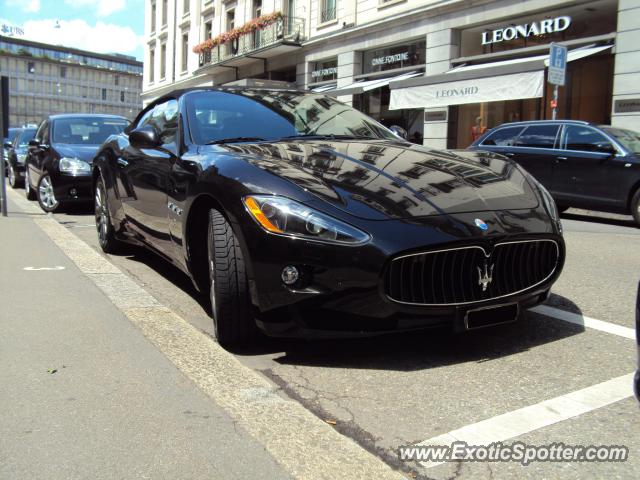 Maserati GranCabrio spotted in Zurich, Switzerland