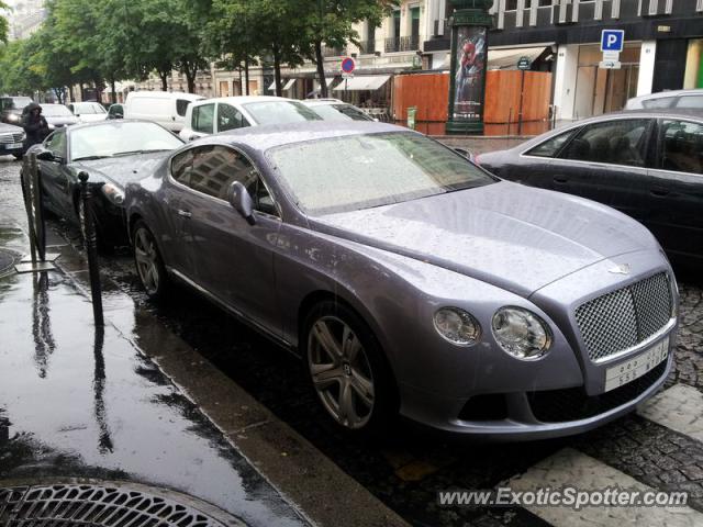 Bentley Continental spotted in Paris, France