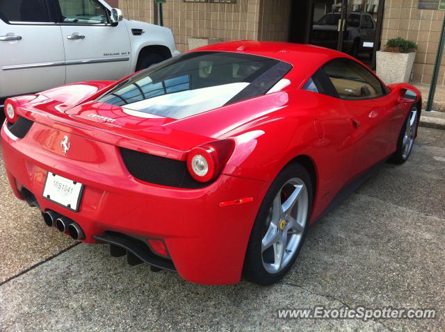 Ferrari 458 Italia spotted in Metairie, Louisiana