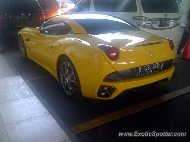 Ferrari California spotted in Jakarta, Indonesia