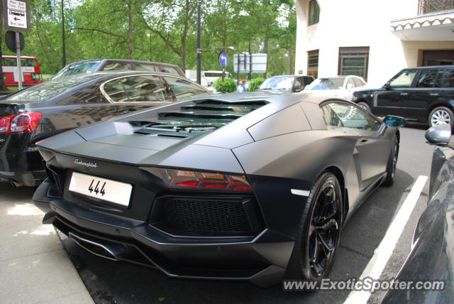 Lamborghini Aventador spotted in London, United Kingdom