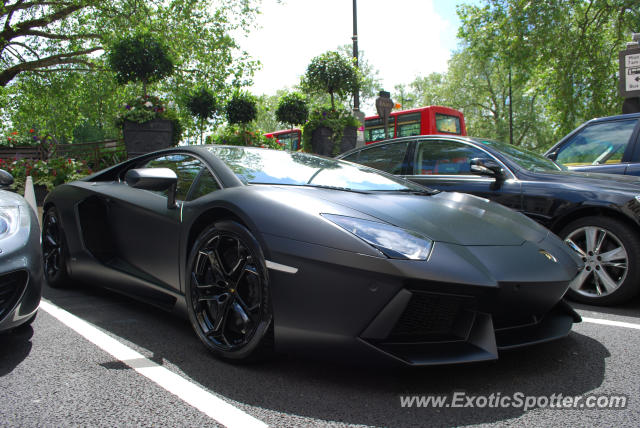 Lamborghini Aventador spotted in London, United Kingdom