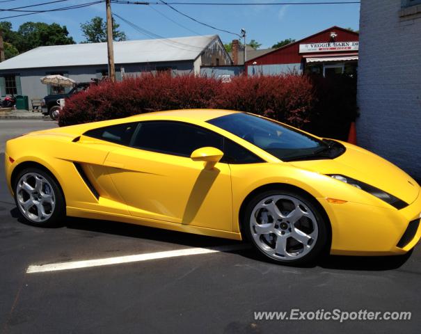 Lamborghini Gallardo spotted in New Canaan, Connecticut