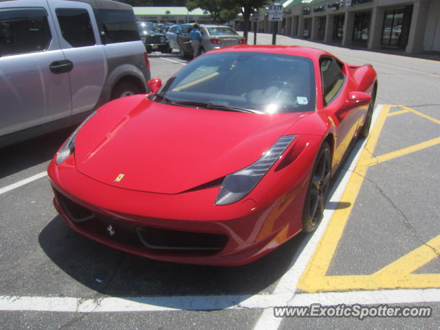 Ferrari 458 Italia spotted in Caldwell, New Jersey