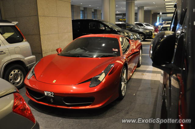 Ferrari 458 Italia spotted in Bukit Bintang KL, Malaysia