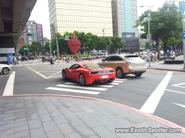 Ferrari 458 Italia spotted in Taipei, Taiwan