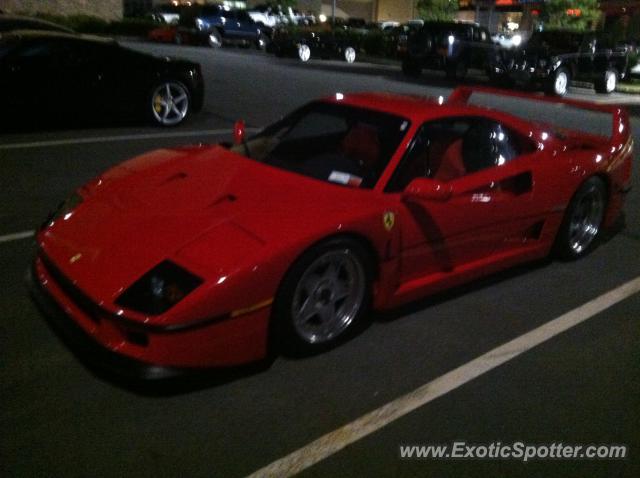 Ferrari F40 spotted in Mt pocono, Pennsylvania