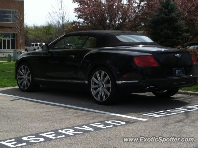 Bentley Continental spotted in Carmel, Indiana