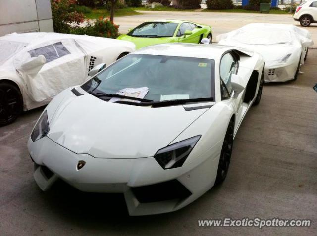 Lamborghini Aventador spotted in Kuala Lumpur, Malaysia