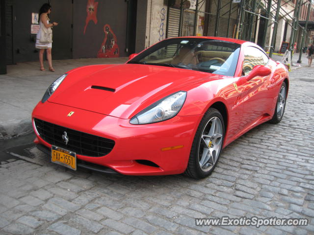 Ferrari California spotted in Manhattan, New York