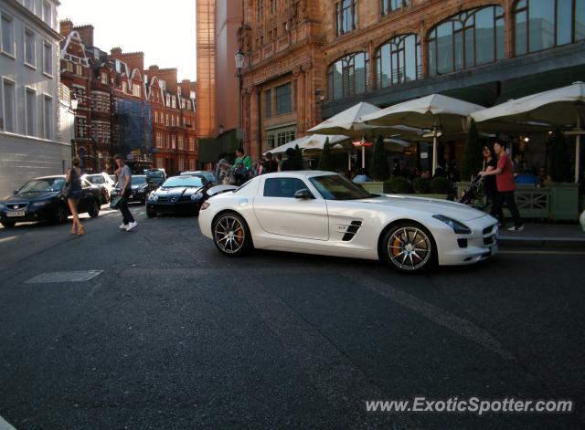 Mercedes SLS AMG spotted in London, United Kingdom