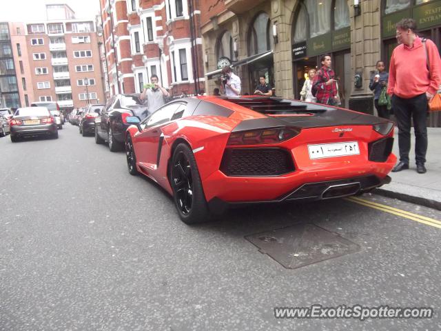 Lamborghini Aventador spotted in London, United Kingdom