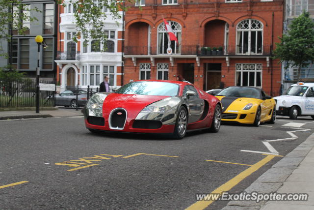 Bugatti Veyron spotted in London, United Kingdom