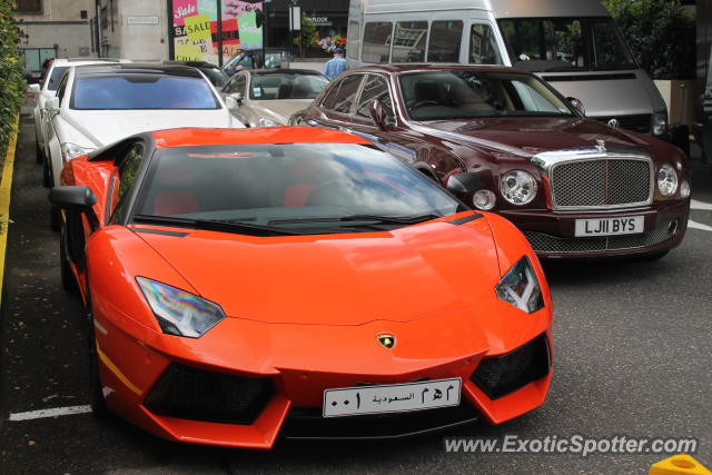 Lamborghini Aventador spotted in London, United Kingdom