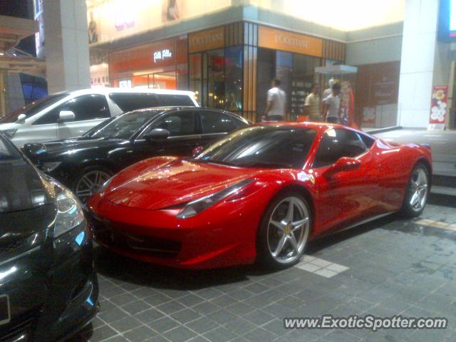 Ferrari 458 Italia spotted in Bukit Bintang KL, Malaysia