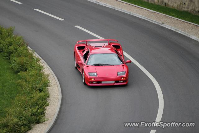 Lamborghini Diablo spotted in Le Vigeant, France