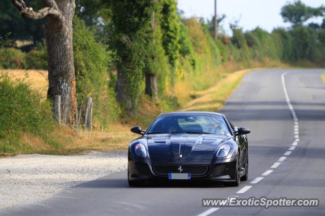 Ferrari 599GTB spotted in Le Vigeant, France