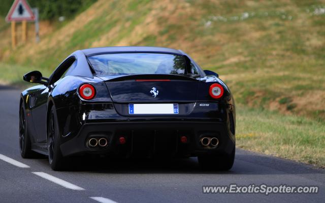 Ferrari 599GTB spotted in Le Vigeant, France