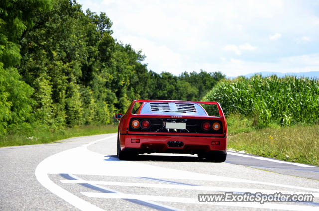 Ferrari F40 spotted in Biltzheim, France