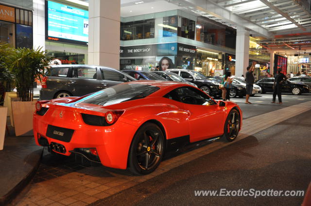 Ferrari 458 Italia spotted in Bukit Bintang KL, Malaysia