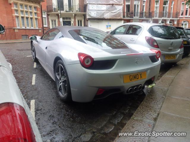 Ferrari 458 Italia spotted in London, United Kingdom