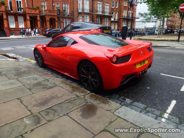 Ferrari 458 Italia spotted in London, United Kingdom