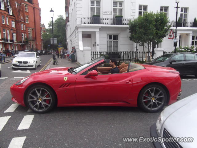 Ferrari California spotted in London, United Kingdom