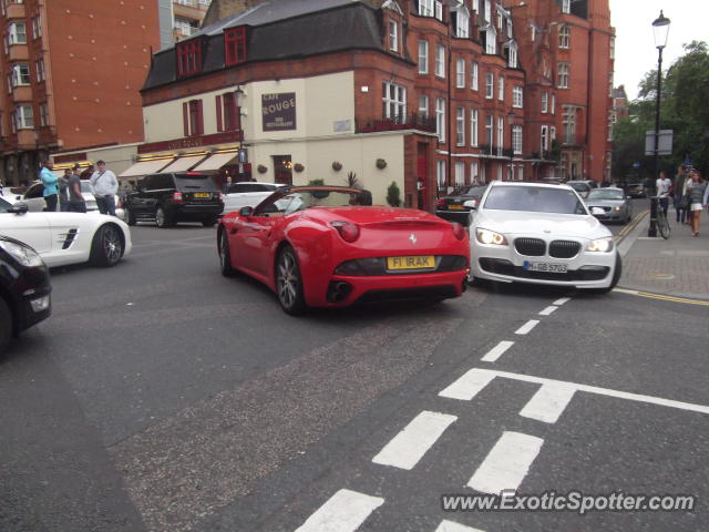 Ferrari California spotted in London, United Kingdom