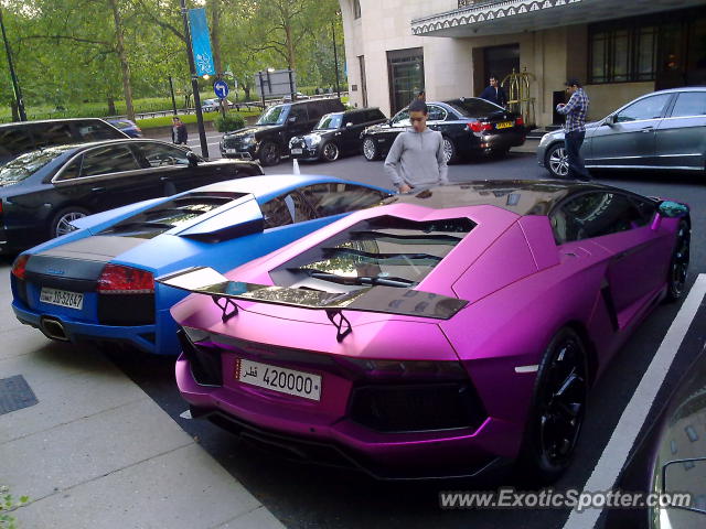 Lamborghini Aventador spotted in London, United Kingdom