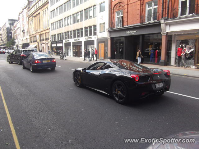 Ferrari 458 Italia spotted in London, United Kingdom