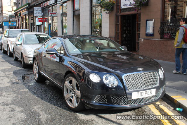 Bentley Continental spotted in Glasgow, United Kingdom