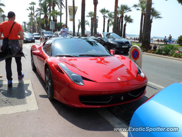 Ferrari 458 Italia spotted in Cannes, France