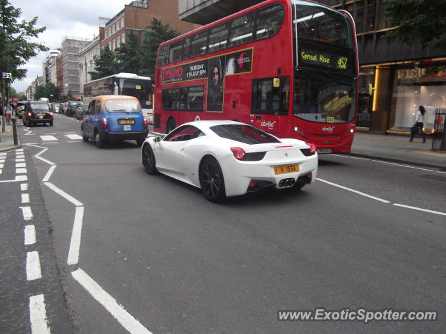 Ferrari 458 Italia spotted in London, United Kingdom