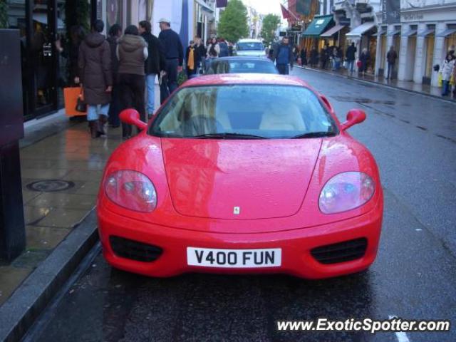 Ferrari 360 Modena spotted in London, United Kingdom