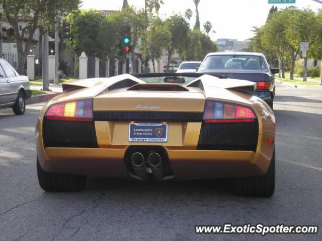 Lamborghini Murcielago spotted in Beverly Hills, California