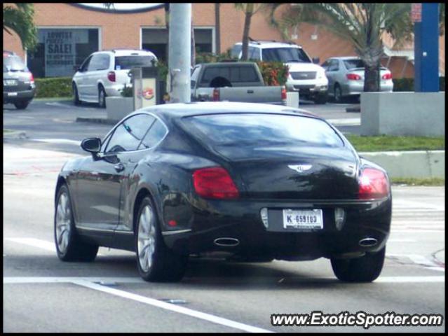 Bentley Continental spotted in Miami Beach, Florida