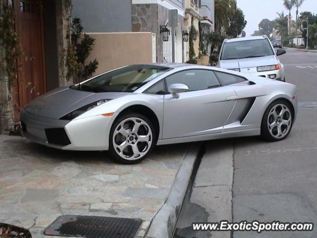 Lamborghini Gallardo spotted in Baboa Beach, California