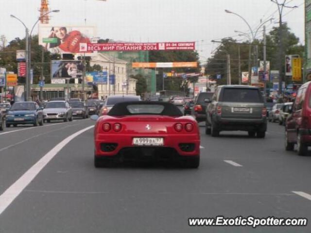 Ferrari 360 Modena spotted in Moscow, Russia