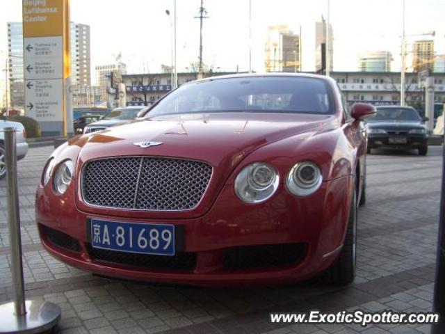 Bentley Continental spotted in Beijing, China