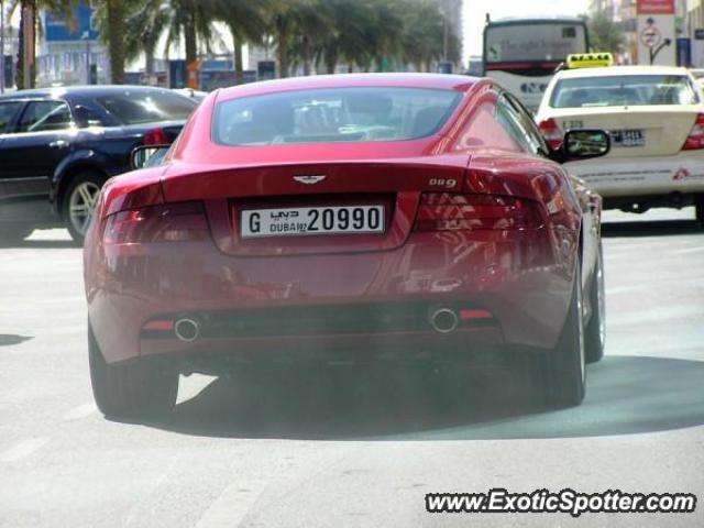 Aston Martin DB9 spotted in DUBAI, United Arab Emirates